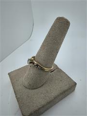 Ruby Lady's Stone & Diamond Ring 5 Diamonds .38 Carat T.W. 10K Yellow Gold